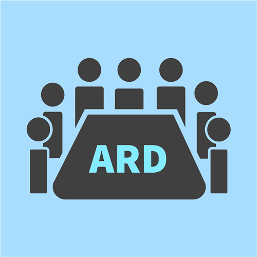 People around table with ARD on the table   